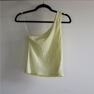 American eagle One-Shoulder Yellow Top